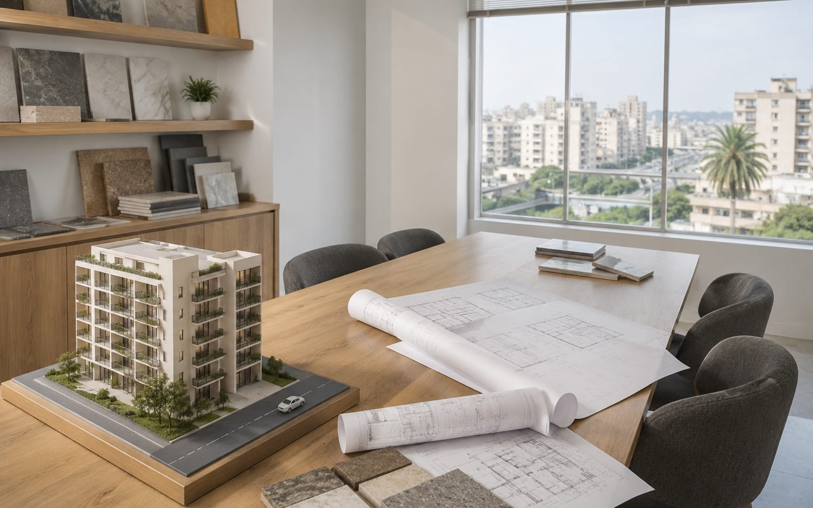 Zainab Builders and Contractors office in Scheme 33, Karachi